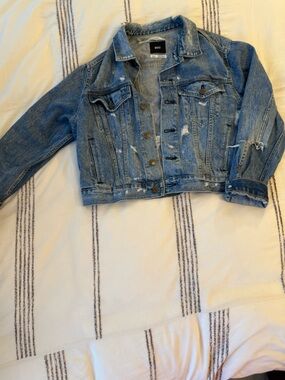 BDG Distressed Light Blue Denim Jacket
